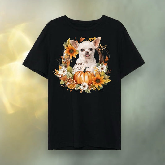 T-shirt z nadrukiem Twój Pupil na koszulce Biały / Czarny / Unisex / Jesień 3