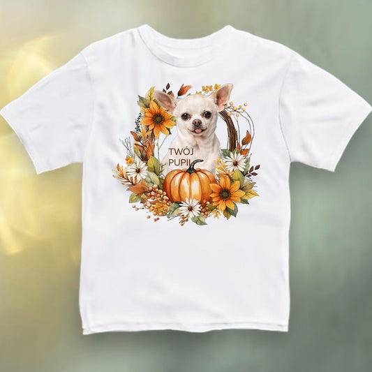 Koszulka z Twoim Pupilem Personalizacja / Biała / Czarna / Dziecięca Unisex / Jesień 3