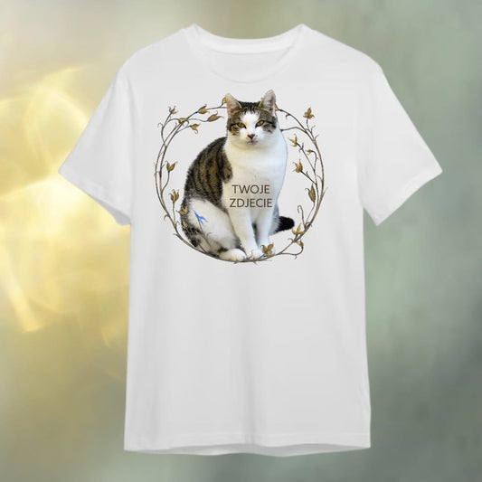 T-shirt z nadrukiem Twój Pupil na koszulce Biały / Czarny / Unisex / Badyle 1