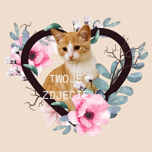 Personalizacja eko Torba ze zdjęciem Twojego Pupila / Serce 2