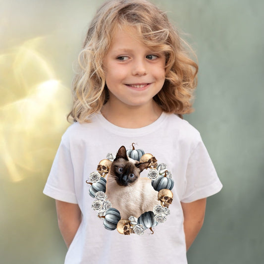 Koszulka z Twoim Pupilem Personalizacja / Biała / Czarna / Dziecięca Unisex / Halloween 5
