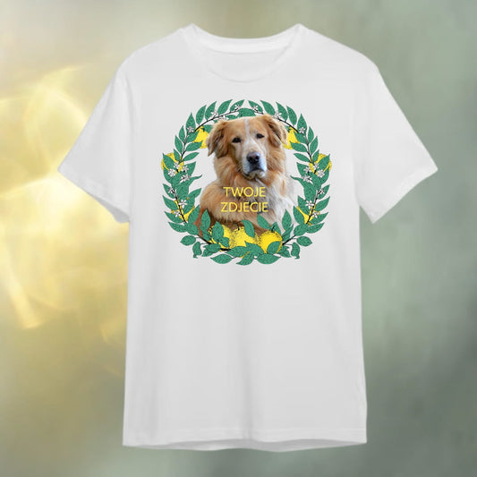 T-shirt z nadrukiem Twój Pupil na koszulce Biały / Czarny / Unisex / Cytryny 1