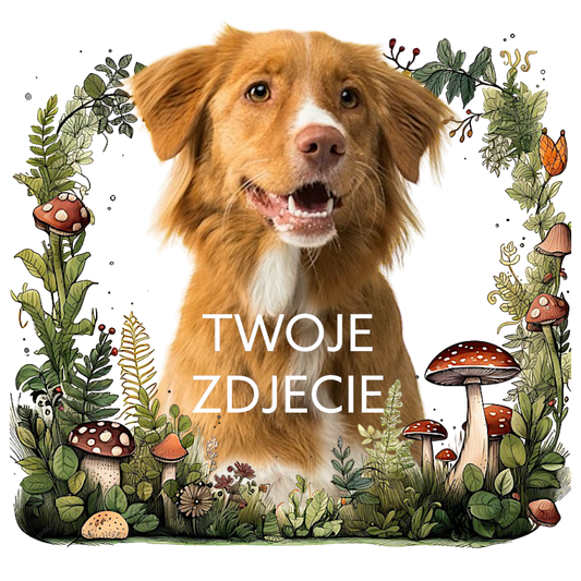 Personalizowany Prezent Poduszka z Twoim Pupilem / Las 2