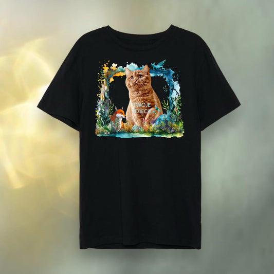 T-shirt z nadrukiem Twój Pupil na koszulce Biały / Czarny / Unisex / Magia 2