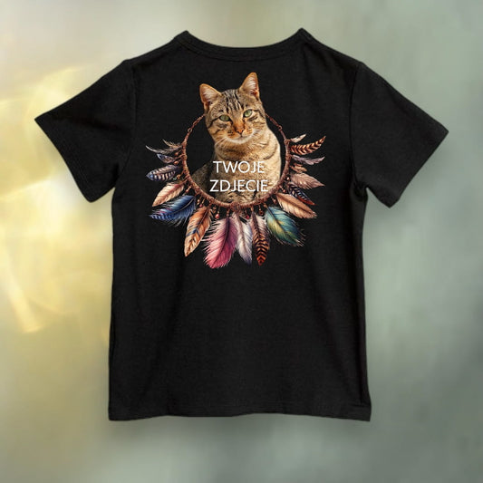 Koszulka z Twoim Pupilem Personalizacja / Biała / Czarna / Dziecięca Unisex / Boho