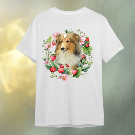 T-shirt z nadrukiem Twój Pupil na koszulce Biały / Czarny / Unisex / Truskawki 2