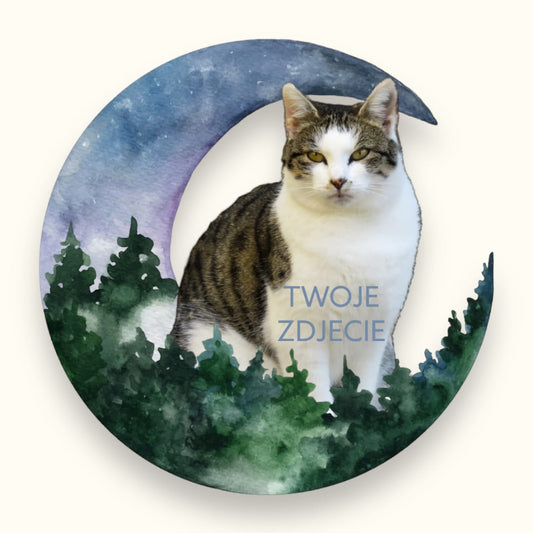 Personalizacja eko Torba ze zdjęciem Twojego Pupila / Księżyc 1