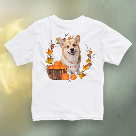 Koszulka z Twoim Pupilem Personalizacja / Biała / Czarna / Dziecięca Unisex / Jesień 2