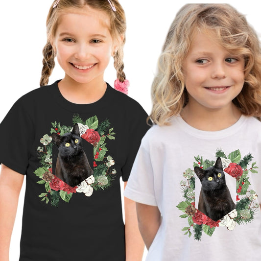 Koszulka z Twoim Pupilem Personalizacja / Biała / Czarna / Dziecięca Unisex / Boże Narodzenie 13