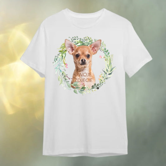 T-shirt z nadrukiem Twój Pupil na koszulce Biały / Czarny / Unisex / Wiosna 11