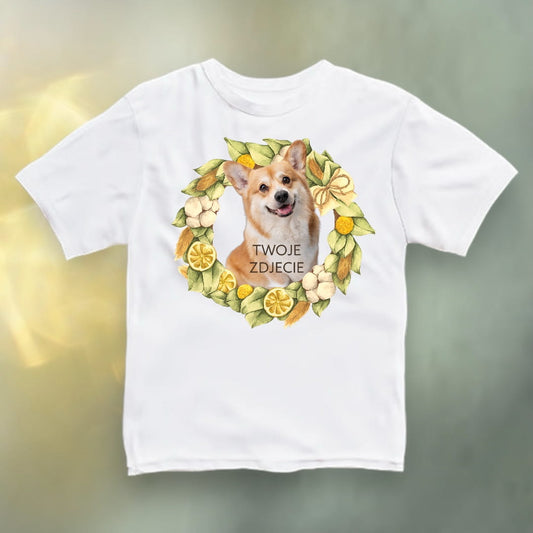 Koszulka z Twoim Pupilem Personalizacja / Biała / Czarna / Dziecięca Unisex / Cytryny 3