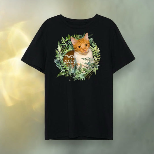 T-shirt z nadrukiem Twój Pupil na koszulce Biały / Czarny / Unisex / Las 3