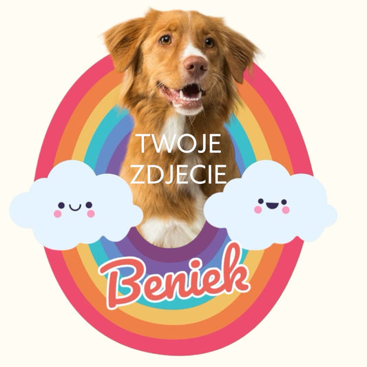 Personalizowany Kubek ze zdjęciem Twojego Pupila / Tęcza 1