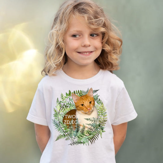 Koszulka z Twoim Pupilem Personalizacja / Biała / Czarna / Dziecięca Unisex / Las 3