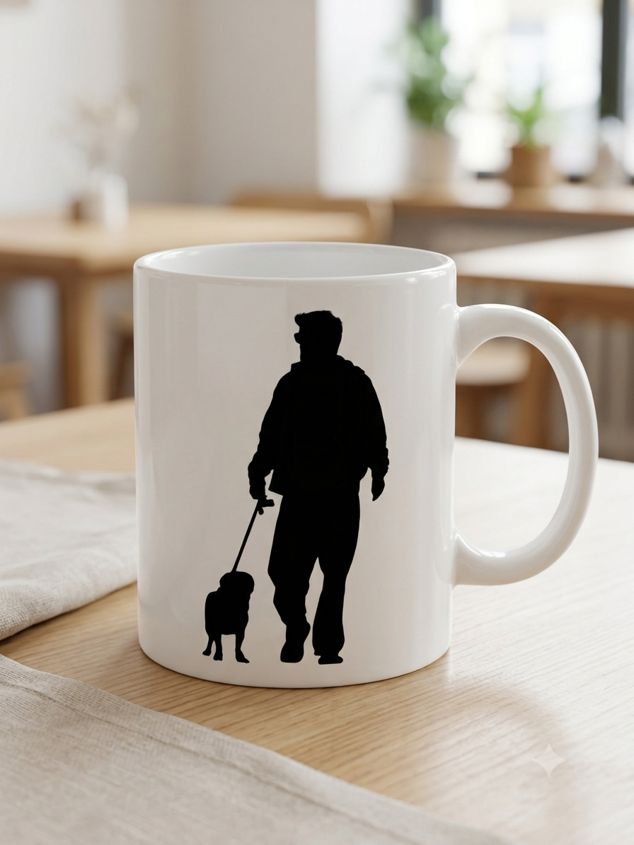 Personalizowany Kubek ze zdjęciem Twojego Pupila / Czysty Kontur