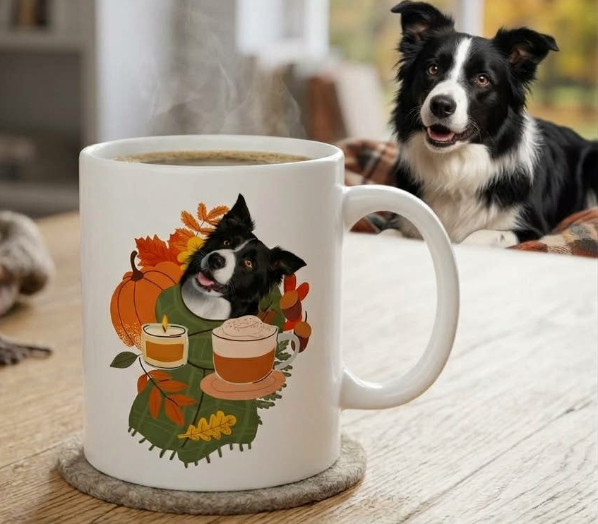 Personalizowany Kubek ze zdjęciem Twojego Pupila / Szaliczek