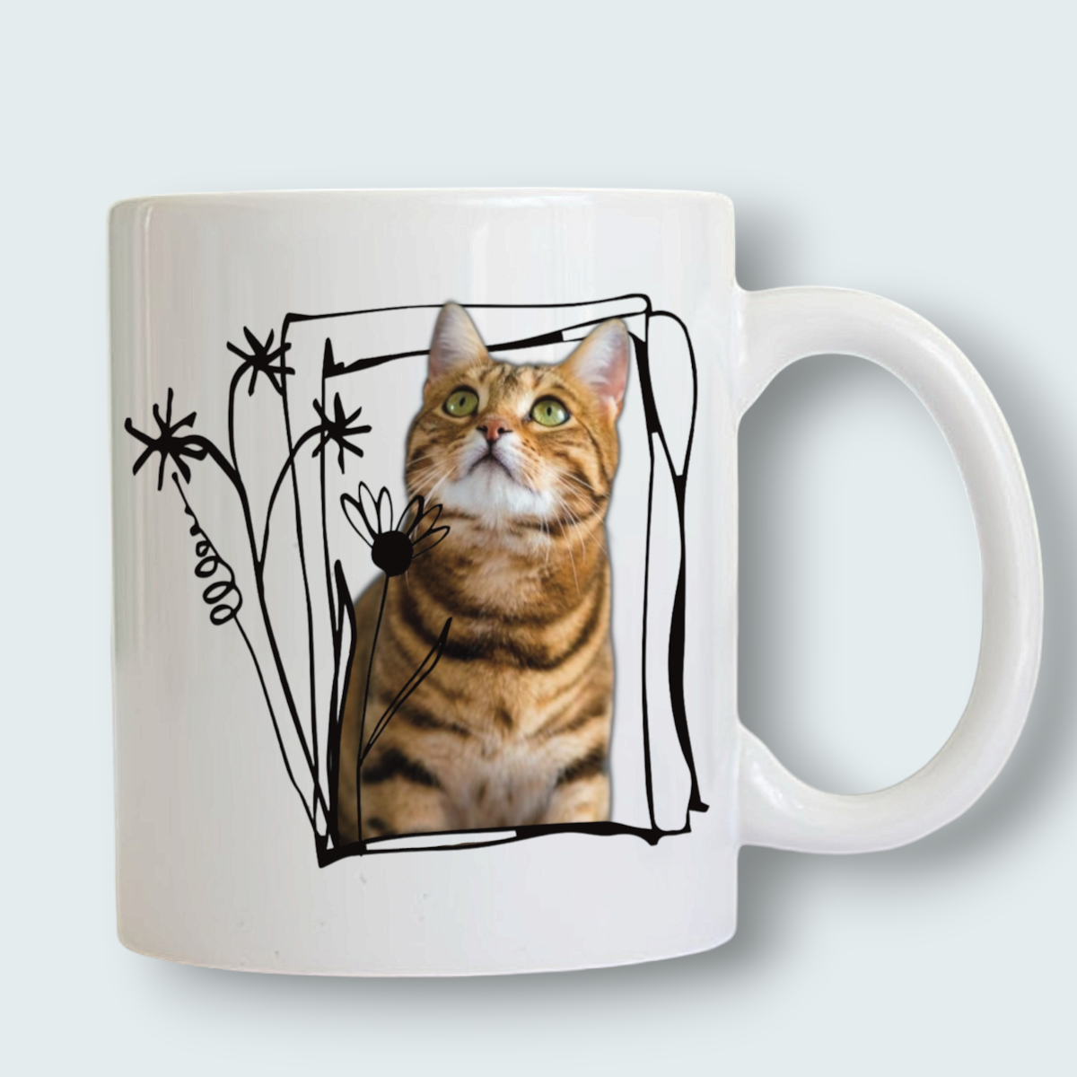 Personalizowany Kubek ze zdjęciem Twojego Pupila / Ramka Natura