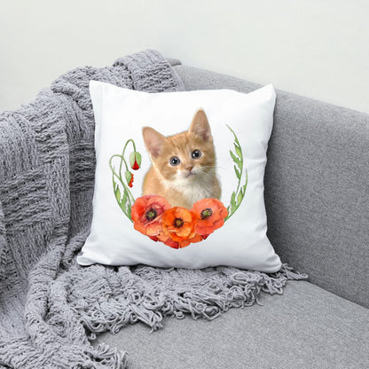 Personalizowany Prezent Poduszka z Twoim Pupilem / Maki 1