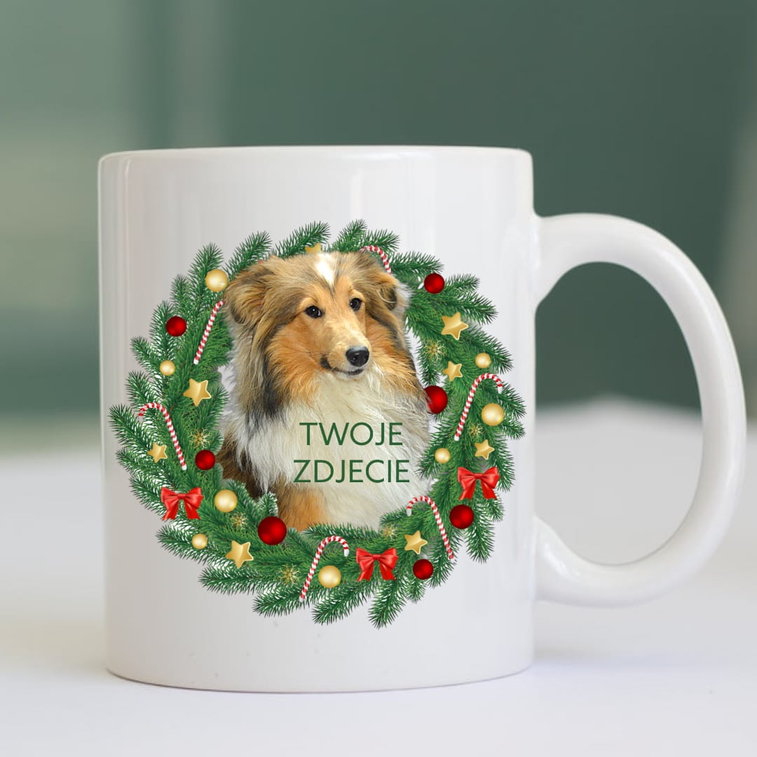 Personalizowany Kubek ze zdjęciem Twojego Pupila / Boże Narodzenie 5