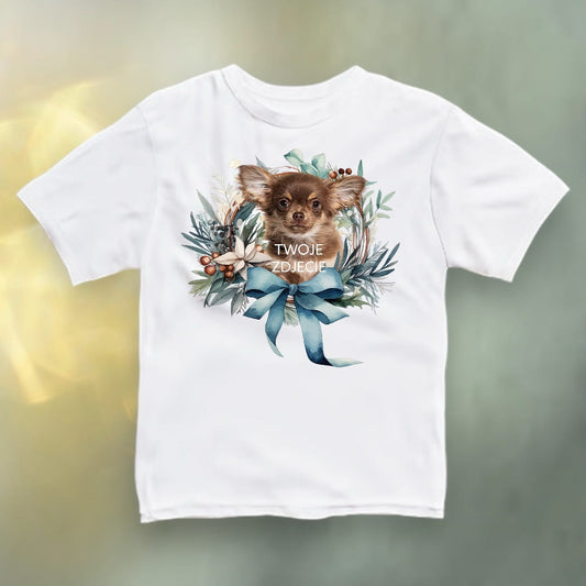 Koszulka z Twoim Pupilem Personalizacja / Biała / Czarna / Dziecięca Unisex Boże Narodzenie 2