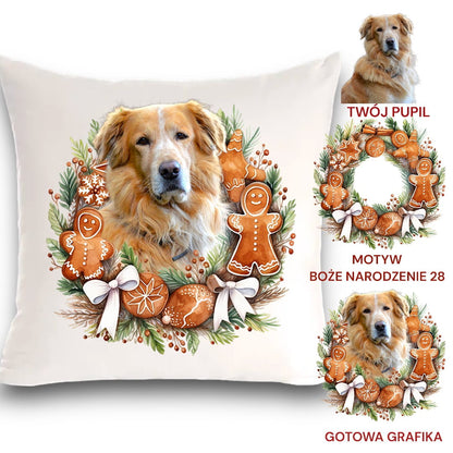 Personalizowany Prezent Poduszka z Twoim Pupilem / Boże Narodzenie 28