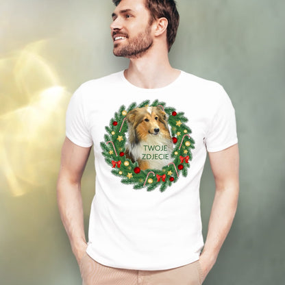 T-shirt z nadrukiem Twój Pupil na koszulce Biały / Czarny / Unisex / Boże Narodzenie 5