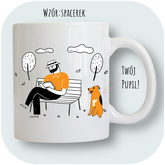 Personalizowany Kubek ze zdjęciem Twojego Pupila / Spacerek