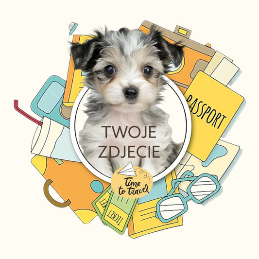 Personalizowany Prezent Poduszka z Twoim Pupilem / Travel 1