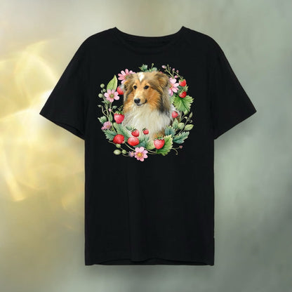 T-shirt z nadrukiem Twój Pupil na koszulce Biały / Czarny / Unisex / Truskawki 2