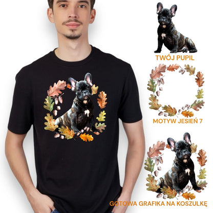 T-shirt z nadrukiem Twój Pupil na koszulce Biały / Czarny / Unisex / Jesień 7