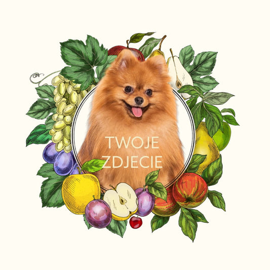 Personalizacja eko Torba ze zdjęciem Twojego Pupila / Owoce