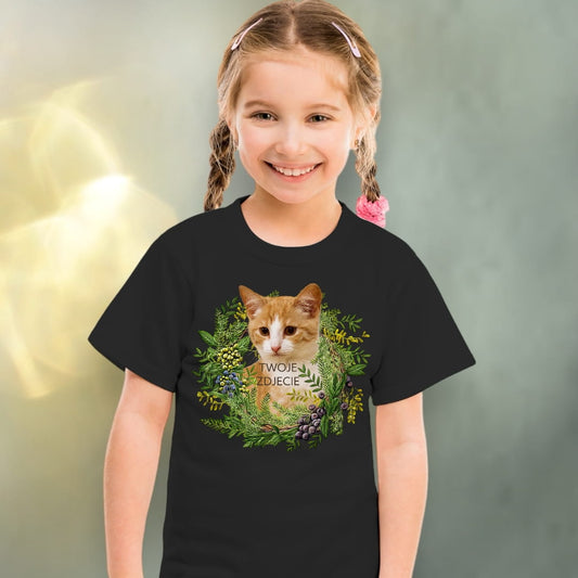 Koszulka z Twoim Pupilem Personalizacja / Biała / Czarna / Dziecięca Unisex / Las 4