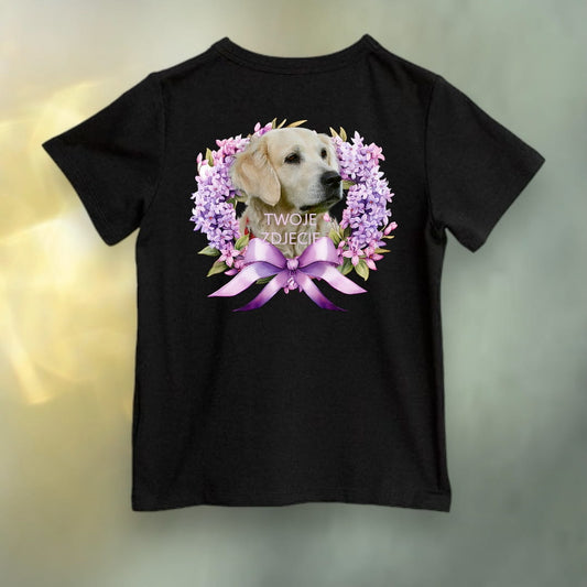 Koszulka z Twoim Pupilem Personalizacja / Biała / Czarna / Dziecięca Unisex / Unisex Bez 1