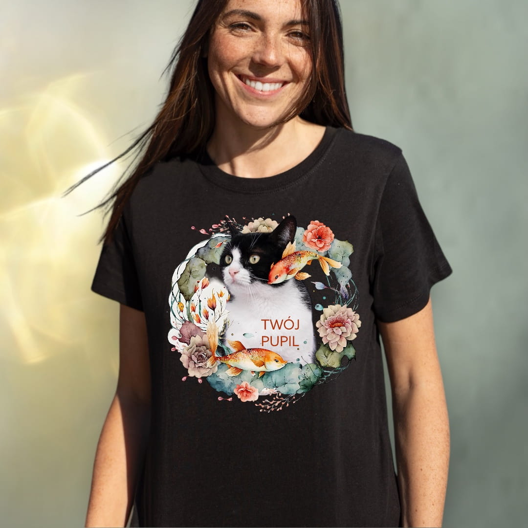 T-shirt z nadrukiem Twój Pupil na koszulce Biały / Czarny / Unisex / Morskie opowieści 3