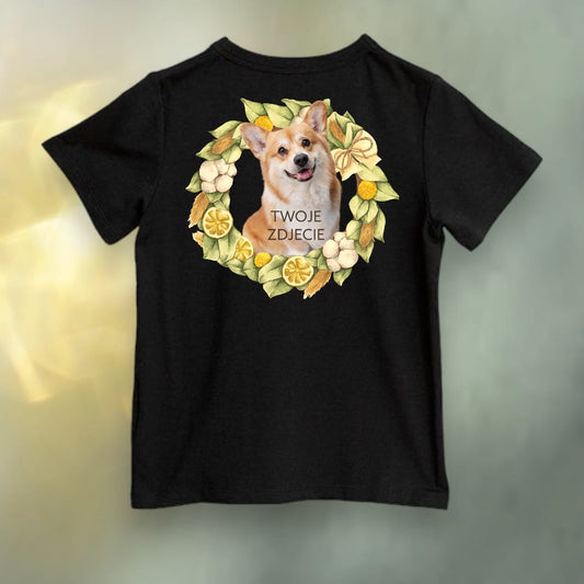 Koszulka z Twoim Pupilem Personalizacja / Biała / Czarna / Dziecięca Unisex / Cytryny 3