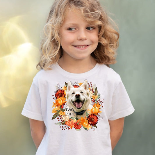 Koszulka z Twoim Pupilem Personalizacja / Biała / Czarna / Dziecięca Unisex / Jesień 5