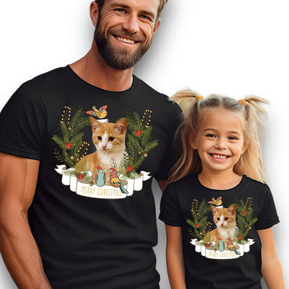 Koszulka z Twoim Pupilem Personalizacja / Biała / Czarna / Dziecięca Unisex / Boże Narodzenie 23