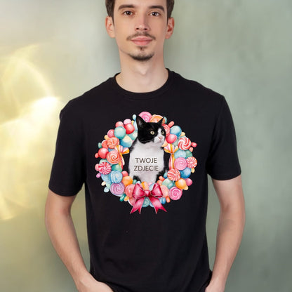 T-shirt z nadrukiem Twój Pupil na koszulce Biały / Czarny / Unisex / Słodycze 1