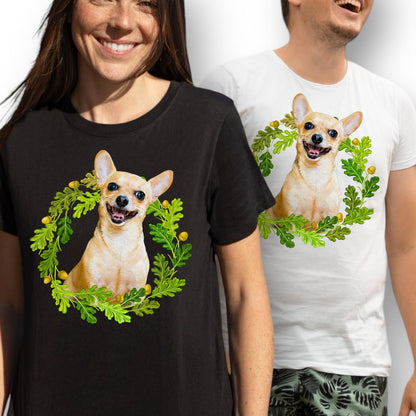 T-shirt z nadrukiem Twój pupil na koszulce Biały / Czarny / Unisex / Jesień 9