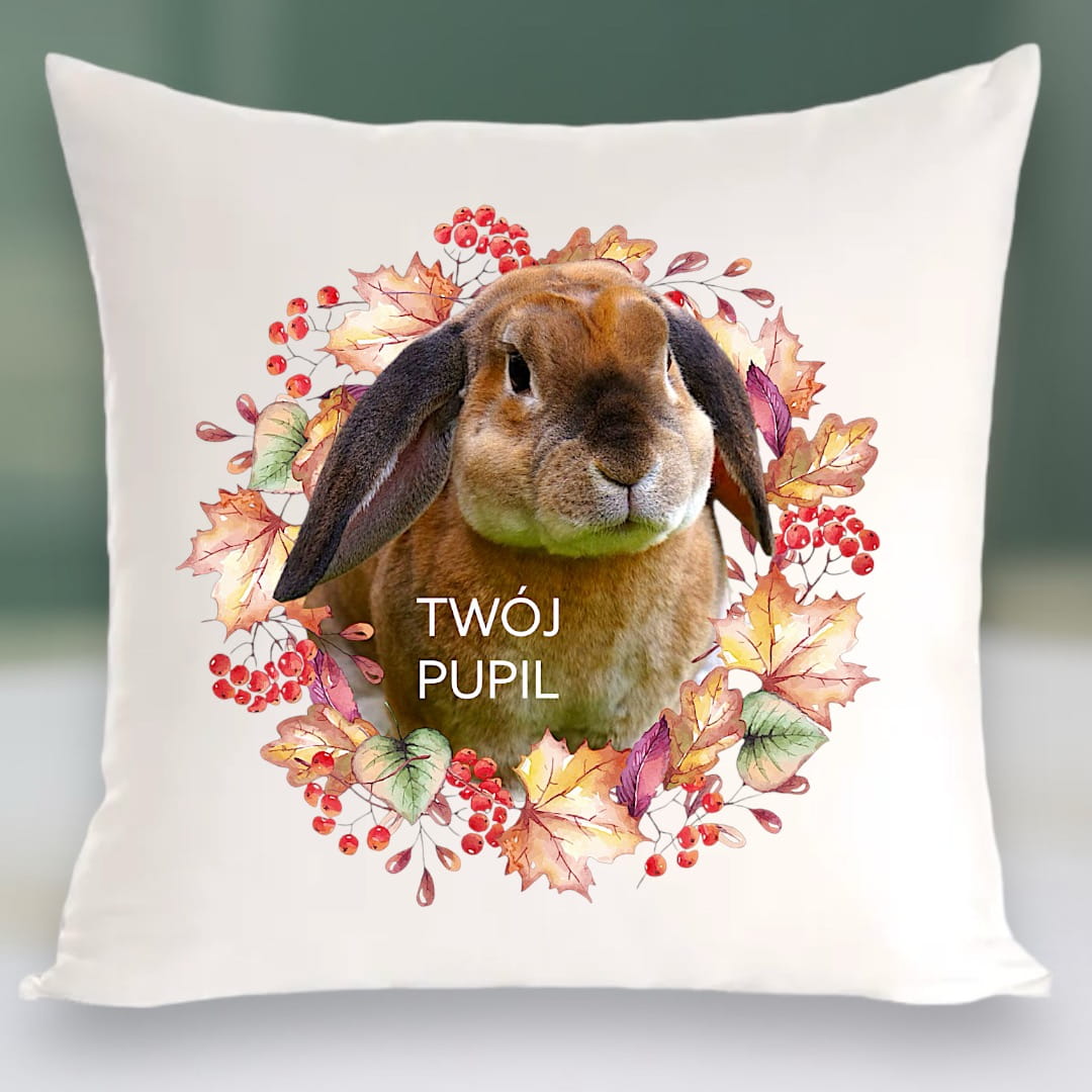 Personalizowany Prezent Poduszka z Twoim Pupilem / Jesień 4