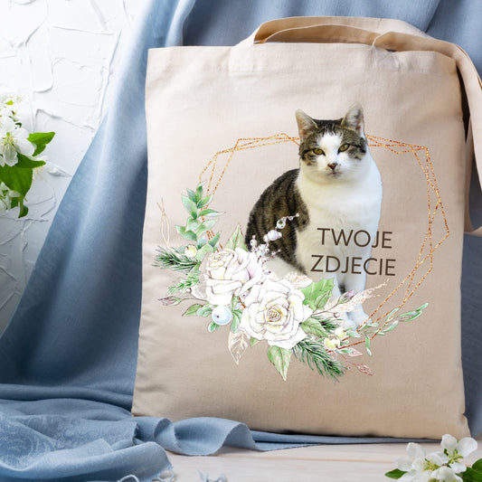 Personalizacja eko Torba ze zdjęciem Twojego Pupila / Serce 3
