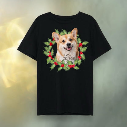 T-shirt z nadrukiem Twój Pupil na koszulce Biały / Czarny / Unisex / Boże Narodzenie 4