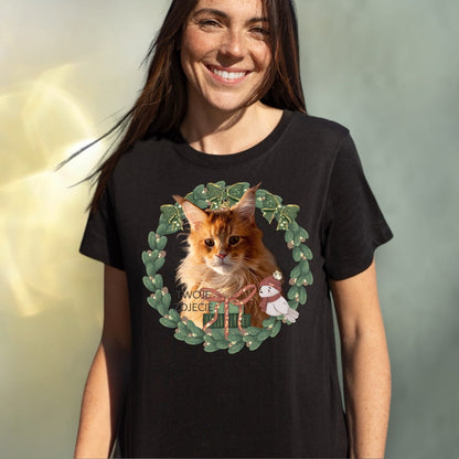 T-shirt z nadrukiem Twój Pupil na koszulce Biały / Czarny / Unisex / Boże Narodzenie 7