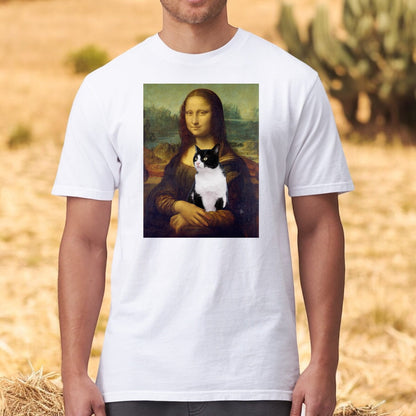 T-shirt z nadrukiem Twój Pupil na koszulce Biały / Unisex / Mona Lisa