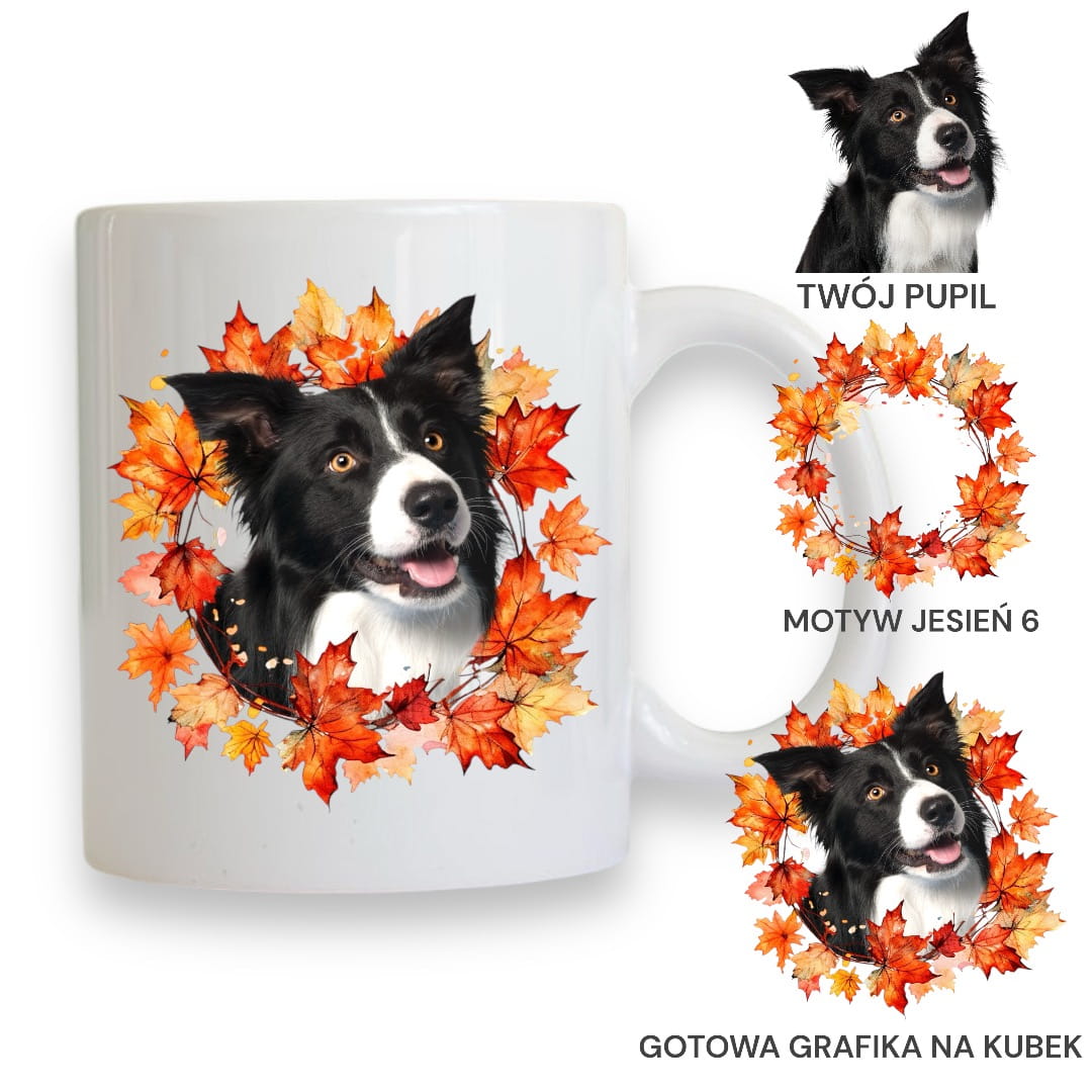 Personalizowany Kubek ze zdjęciem Twojego Pupila / Jesień 6