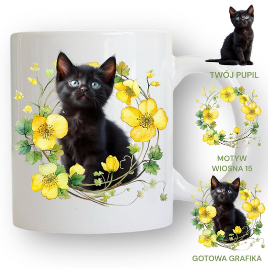 Personalizowany Kubek ze zdjęciem Twojego Pupila / Wiosna 15