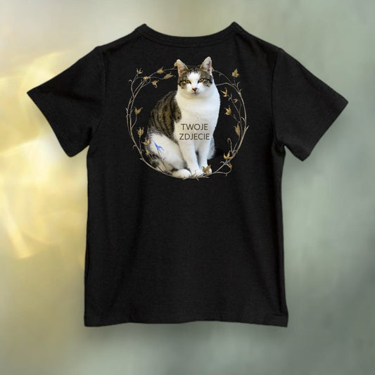Koszulka z Twoim Pupilem Personalizacja / Biała / Czarna / Dziecięca Unisex / Badyle 1