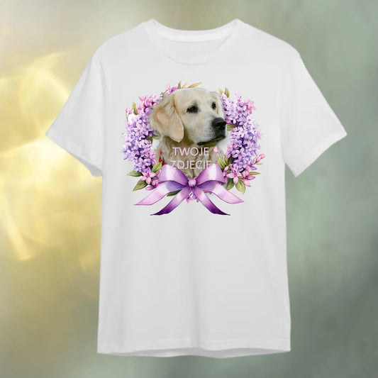 T-shirt z nadrukiem Twój Pupil na koszulce Biały / Czarny / Unisex / Bez 1
