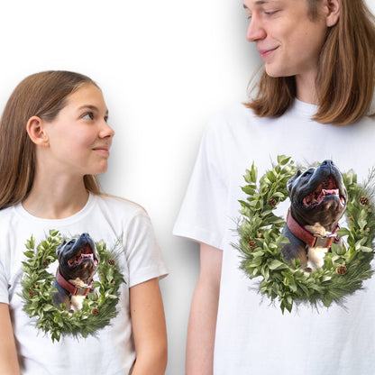 Koszulka z Twoim Pupilem Personalizacja / Biała / Czarna / Dziecięca Unisex / Boże Narodzenie 20
