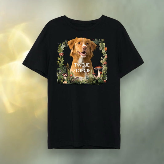T-shirt z nadrukiem Twój Pupil na koszulce Biały / Czarny / Unisex / Las 2
